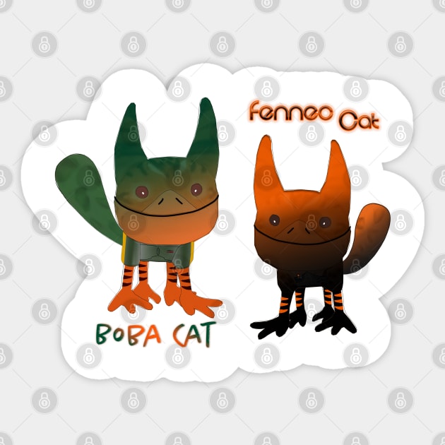 BobaFenneCat Sticker by #StarWars SWAG 77 Style